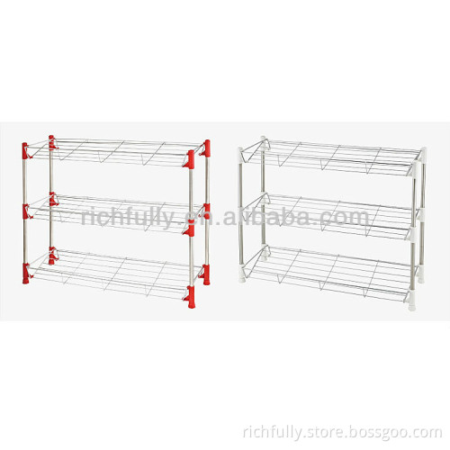 Low price High Quality 4 layers Stainless Steel Shoe Rack Wholesale